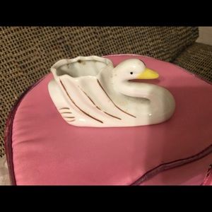 Vintage ceramic swan